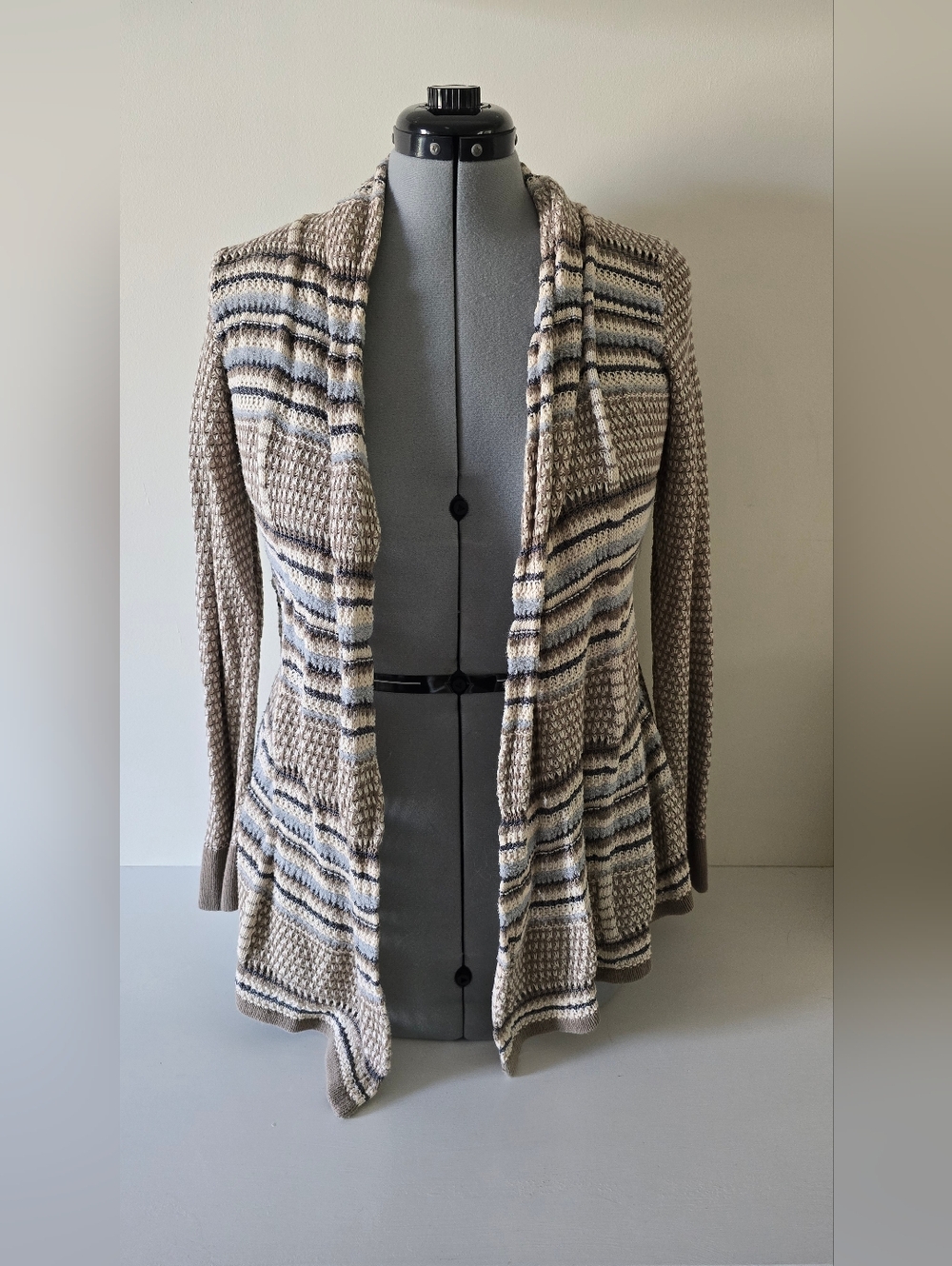 Alfani Petite Striped Open Cardigan P/M